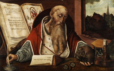 Saint Jerome in His Study by Follower of Joos van Cleve